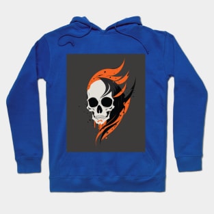 Fire Skull Halloween Hoodie